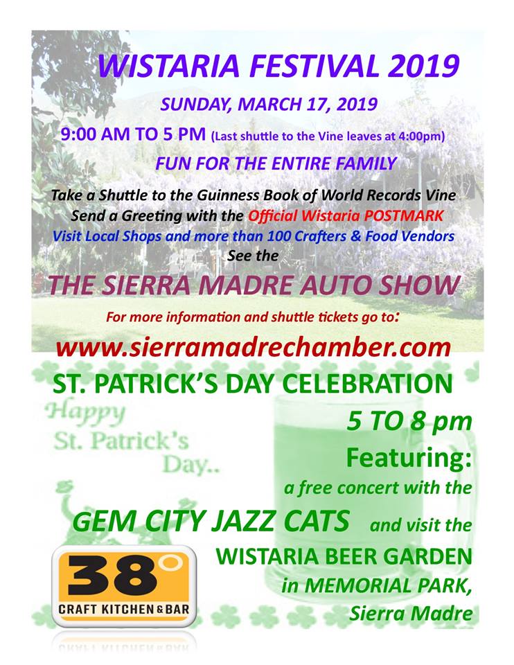 Wistaria Festival, Car Show Come to Town for St. Patrick’s!